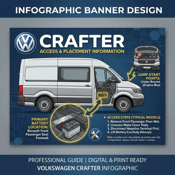 VW Crafter Battery Location